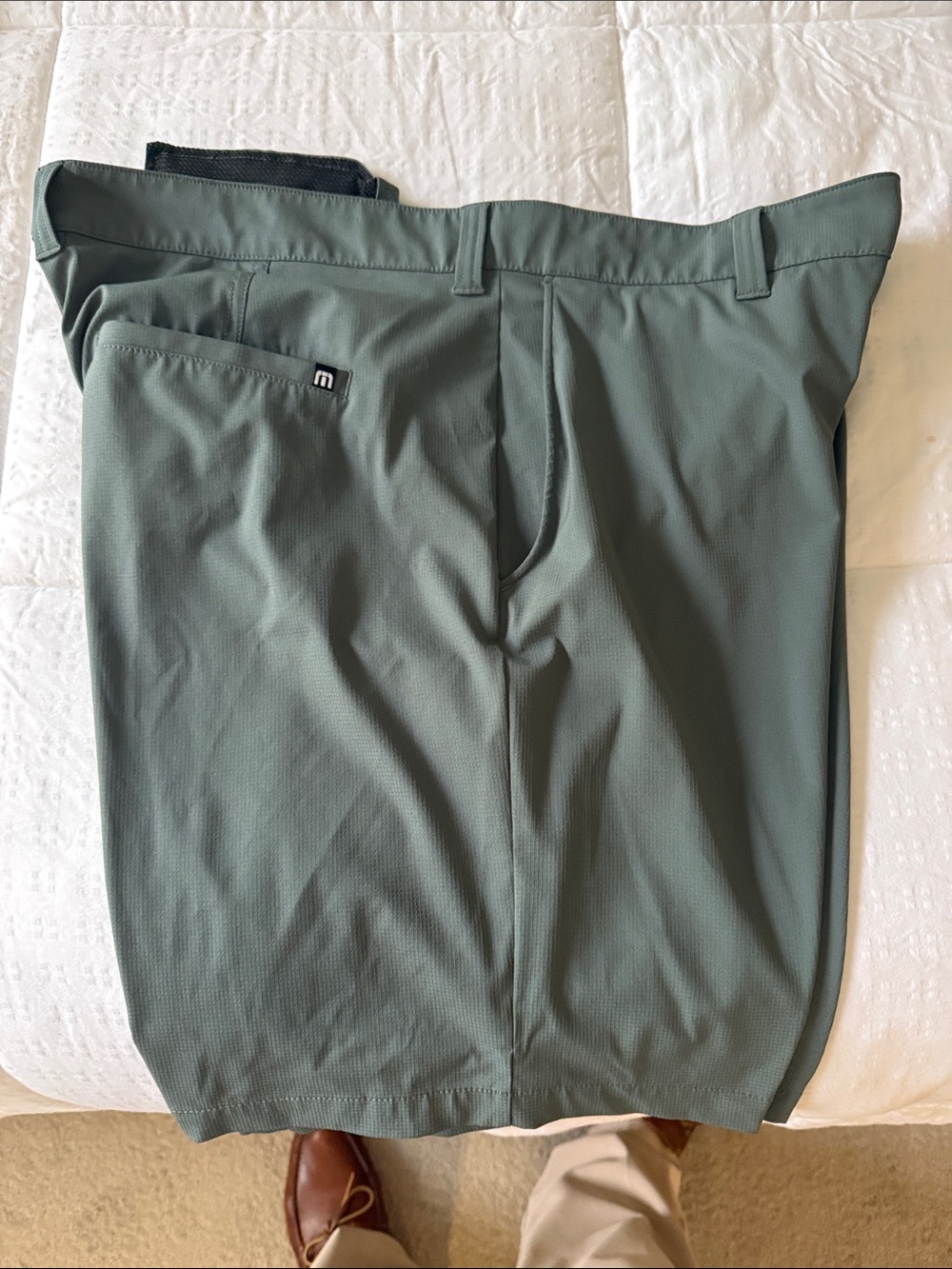 Travis Mathew Men's Olive Green Performance Chinos